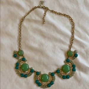 NWT Francescas mint and gold necklace